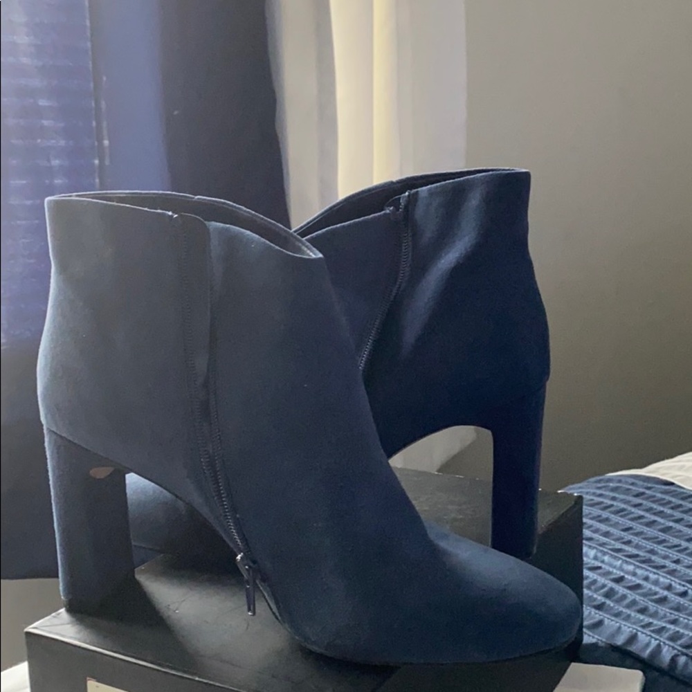 Navy blue boots